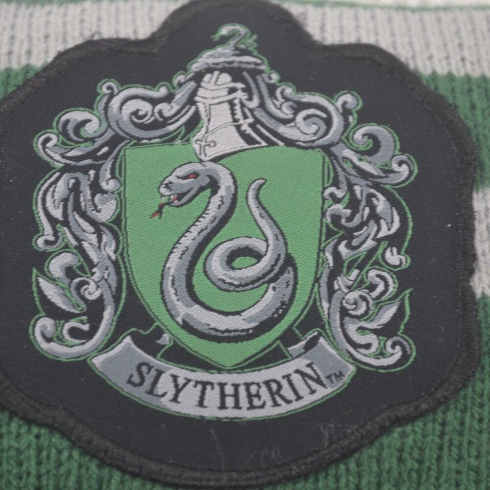 Harry Potter Wizard Scarf Disguise Wizarding World Slytherin Green Grey Stripe - Picture 7 of 11